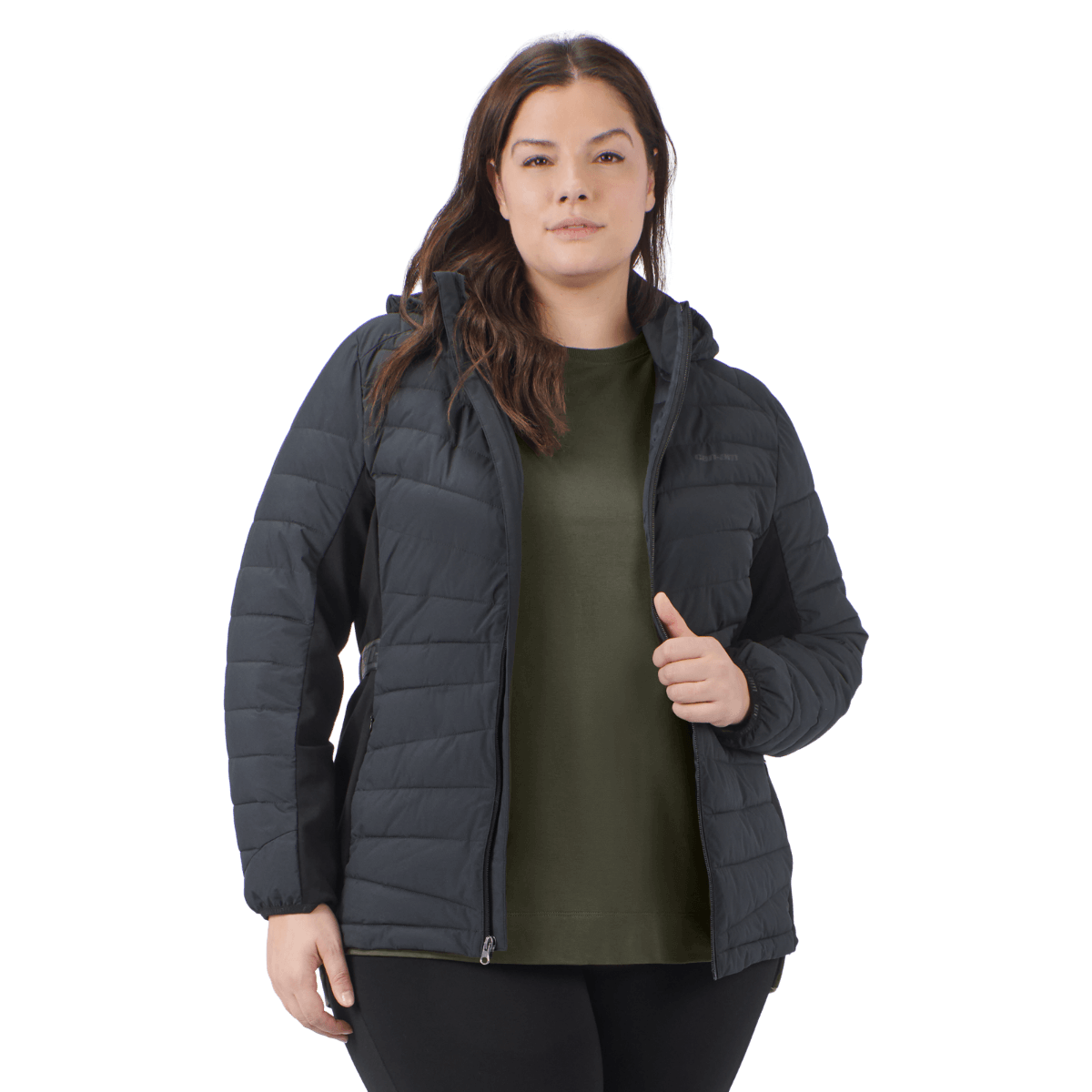 Women's Puffer Hooded Jacket Plus