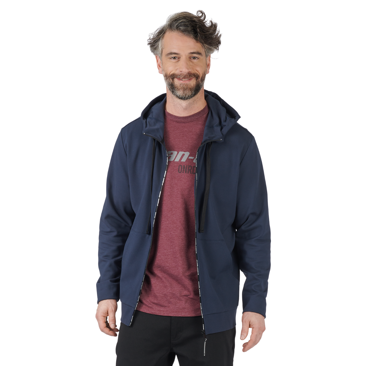 Men's Zip-Up Ponte Hoodie