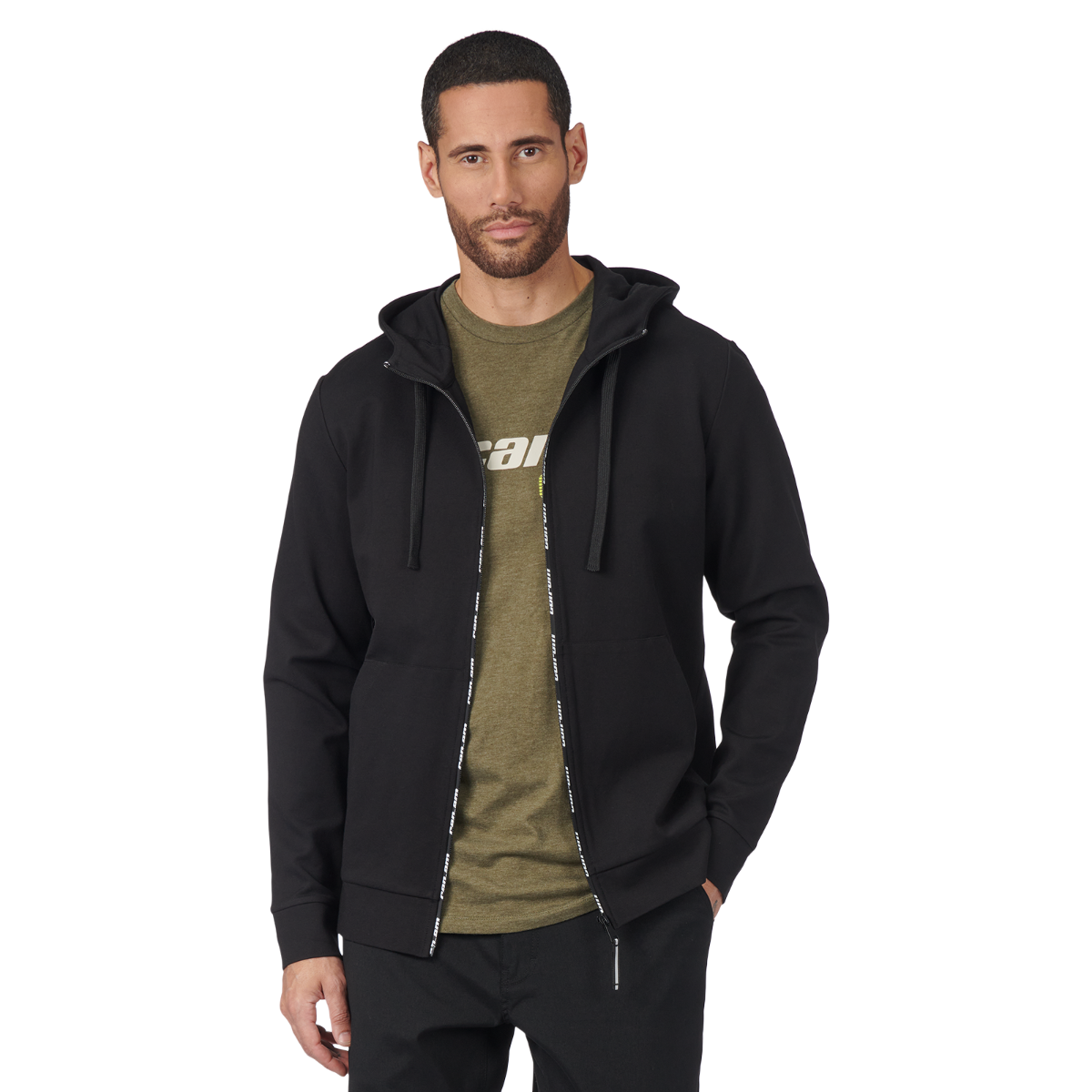 Men's Zip-Up Ponte Hoodie