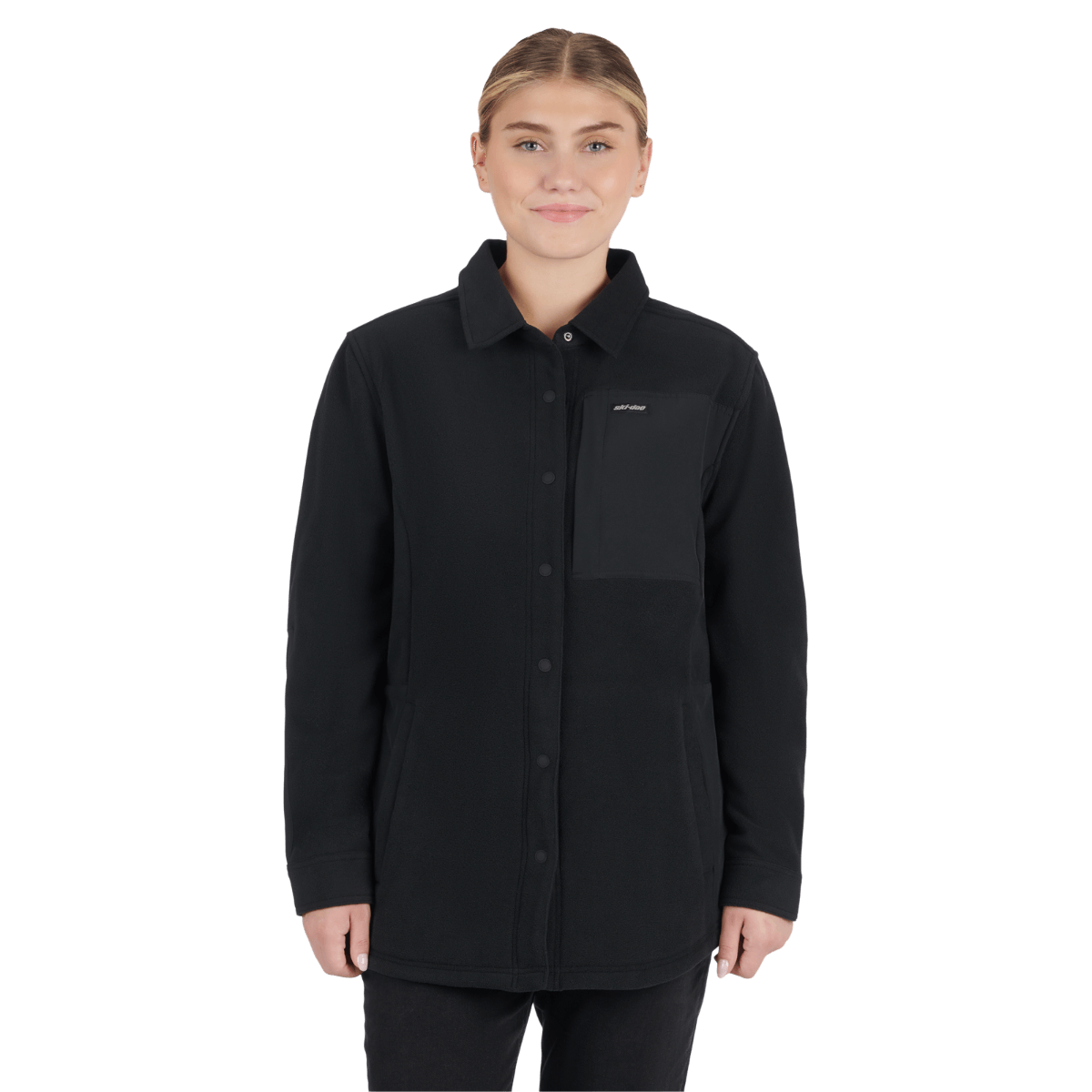 Women's Snap-Up Polar Fleece Overshirt