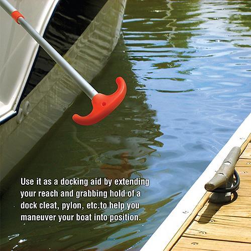 Seachoice Emergency Multi-Purpose Telescoping Boat Hook and Paddle, Orange, 26-72 In, 50-71080