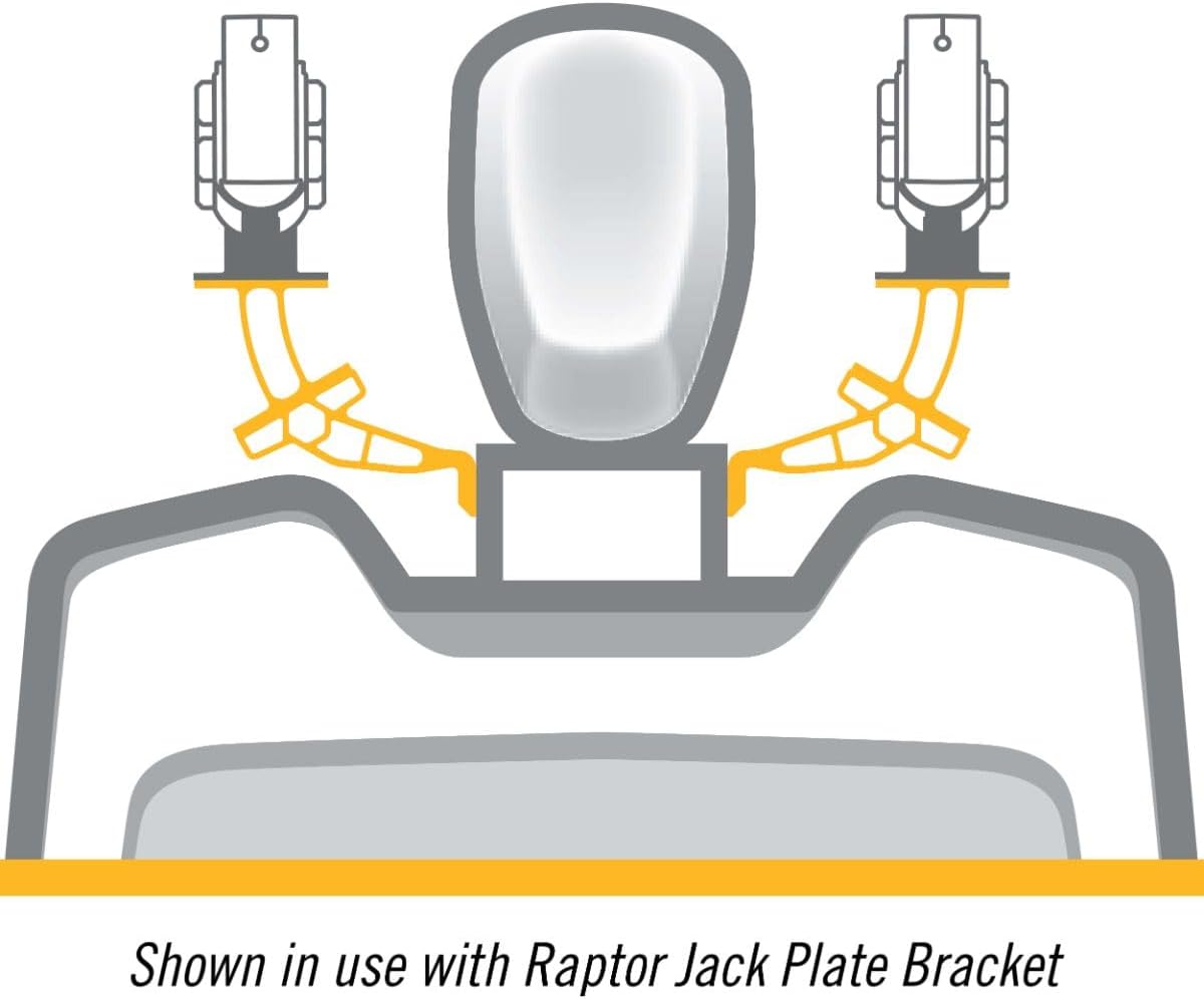 Minn Kota 1810371 Raptor Direct Mount Angle Bracket, Black