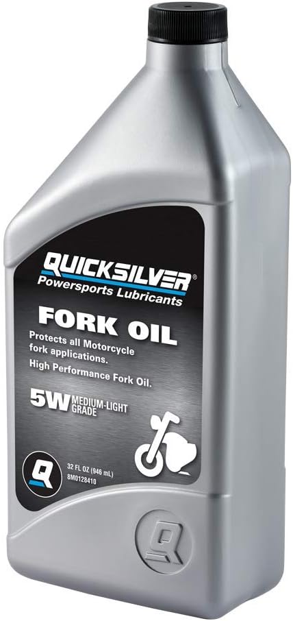 Quicksilver 8M0128410 Motorcycle Fork Oil, 1 Quart