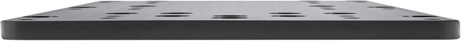 Minn Kota 1854058 MKA-58 Boat Deck Reinforcement Kit, Black side view showing multiple mounting holes.