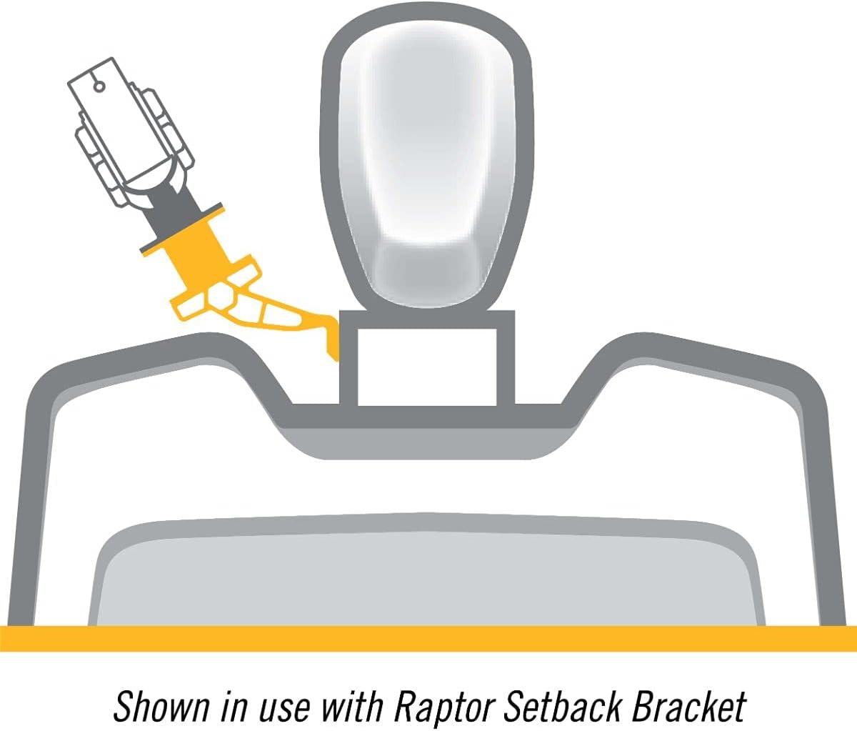Minn Kota 1810380 Raptor Starboard 4" Jack Plate Bracket, Black
