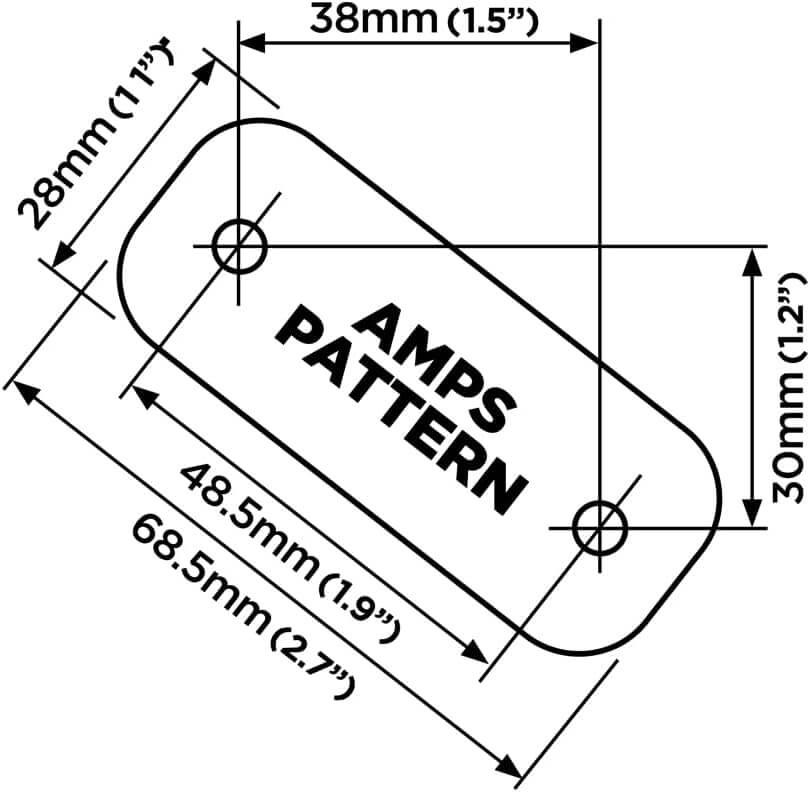 Quad Lock 360 Base - Flat Rectangle 2 Hole