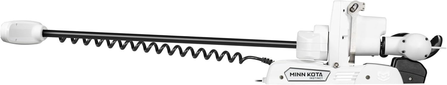 Minn Kota 1358561 Riptide Instinct Quest Series Bow Mount Saltwater Trolling Motor, 90 / 115 lbs. Thrust, 72" Shaft, 24 / 36 Volts, White w/Handheld Remote