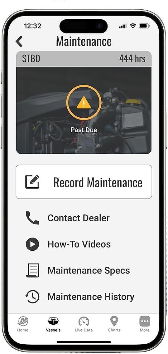 Mercury Marine SmartCraft Connect Mobile - Système moteur de bateau connecté hors-bord pour moteur unique, montage sous capot, avec application Mercury Marine, 8M0173128