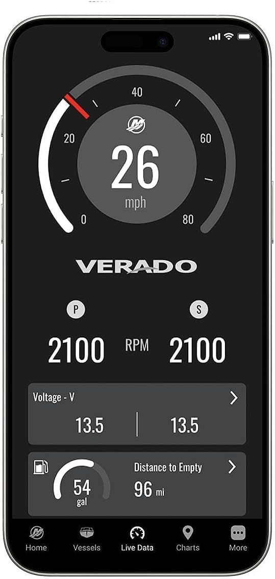Mercury Marine SmartCraft Connect Mobile - Système moteur de bateau connecté hors-bord pour moteur unique, montage sous capot, avec application Mercury Marine, 8M0173128