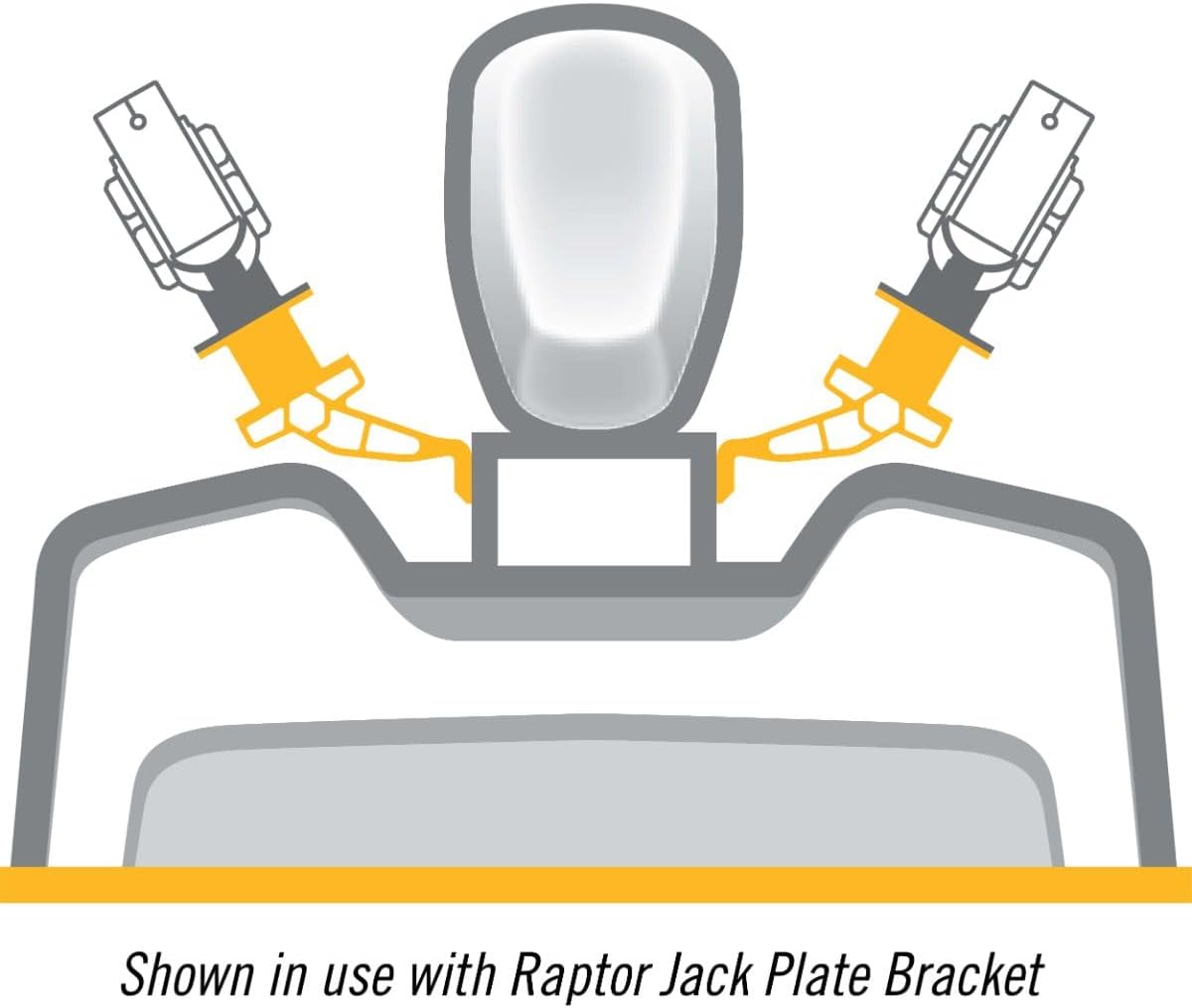 Minn Kota 1810375 Raptor 3" Setback Bracket, White