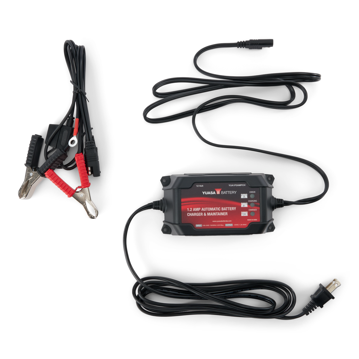 Yuasa 1.2 amp automatic battery charger and maintainer for Can-Am