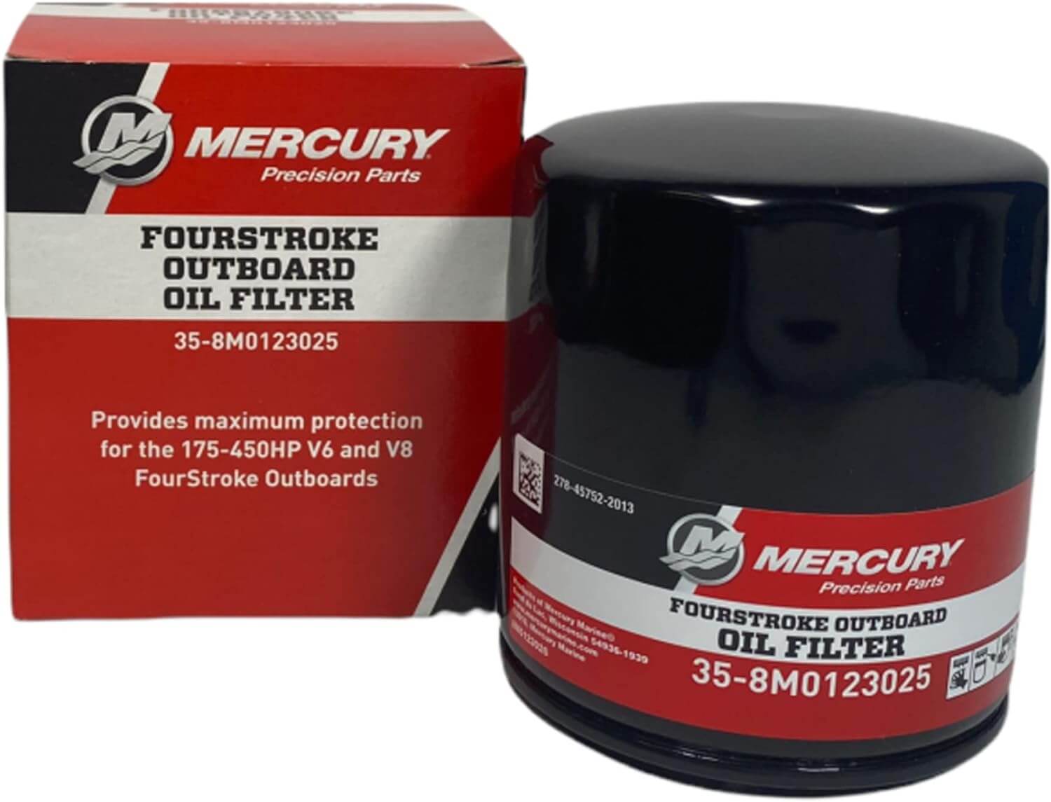 Mercury Marine 175 to 300 HP V6 & V8 Outboard Oil Filter