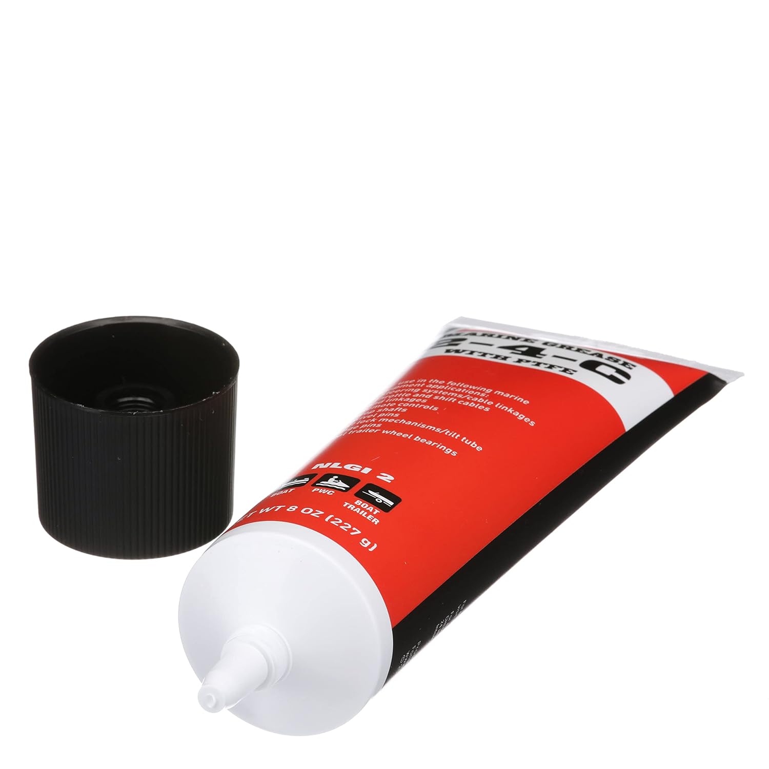 Mercury Marine 2-4-C Marine Grease with Teflon Multi-Purpose Marine Lubricant - 8oz Tube