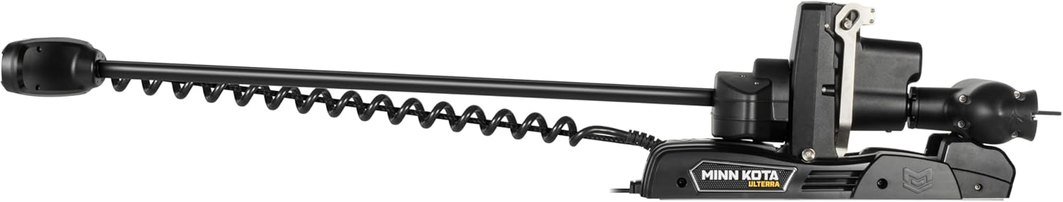 Minn Kota 1358501 Ulterra Quest Series Bow Mount Freshwater Trolling Motor, 90 / 115 lbs. Thrust, 45" Shaft, 24 / 36 Volts w/Handheld Remote, Foot Pedal & MEGA Down/Side Imaging Sonar