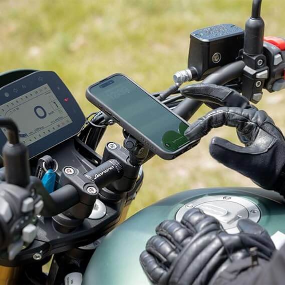 Quad Lock Motorcycle Handlebar Clamp Mount