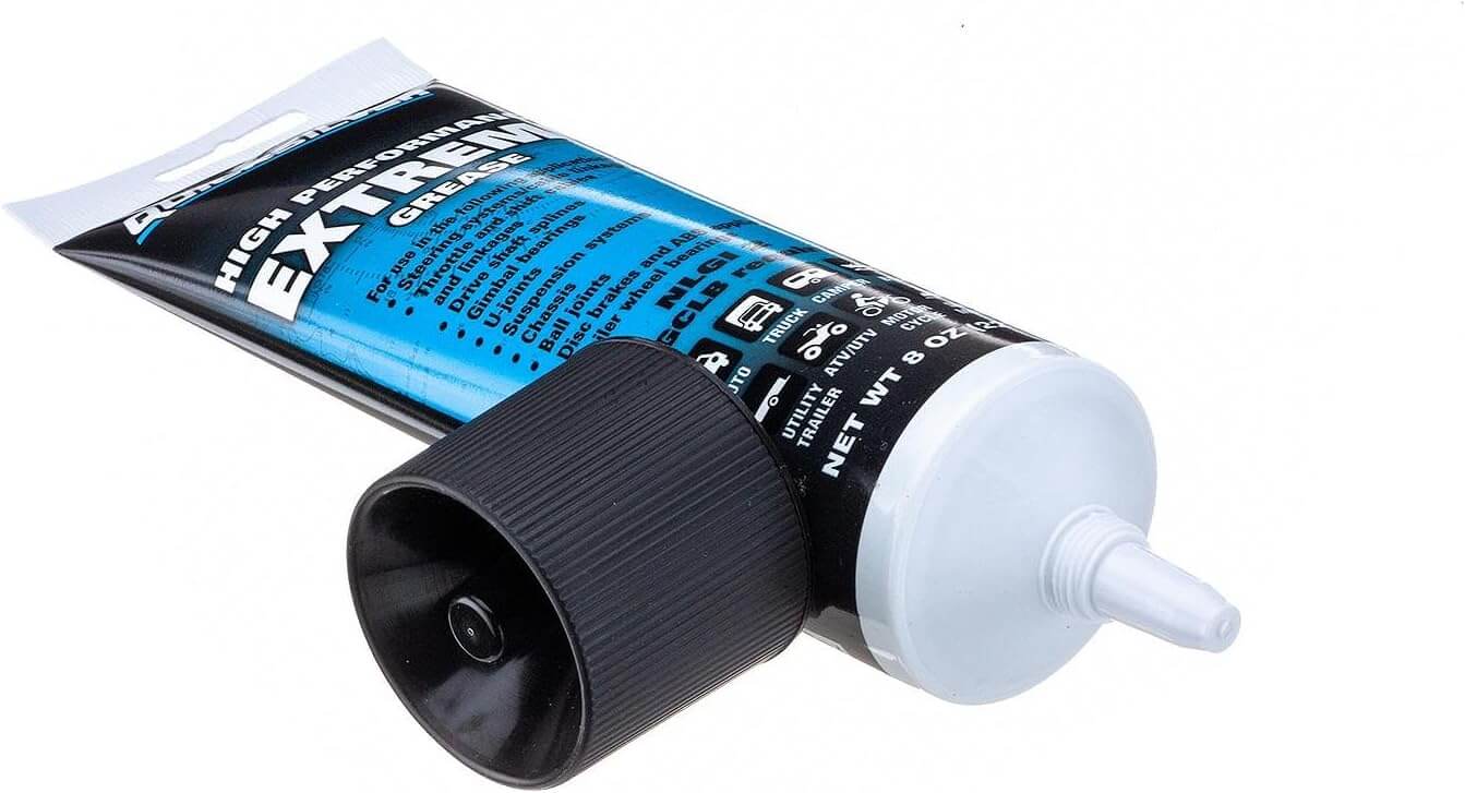 Quicksilver High Performance Multi-Purpose Extreme NLGI 2 Marine Grease tube open view