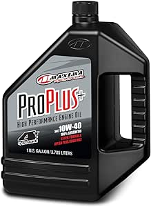 Maxima Racing Oils 30-199128 Pro Plus+ 10W-50 Synthetic Motorcycle Engine Oil - 1 Gallon
