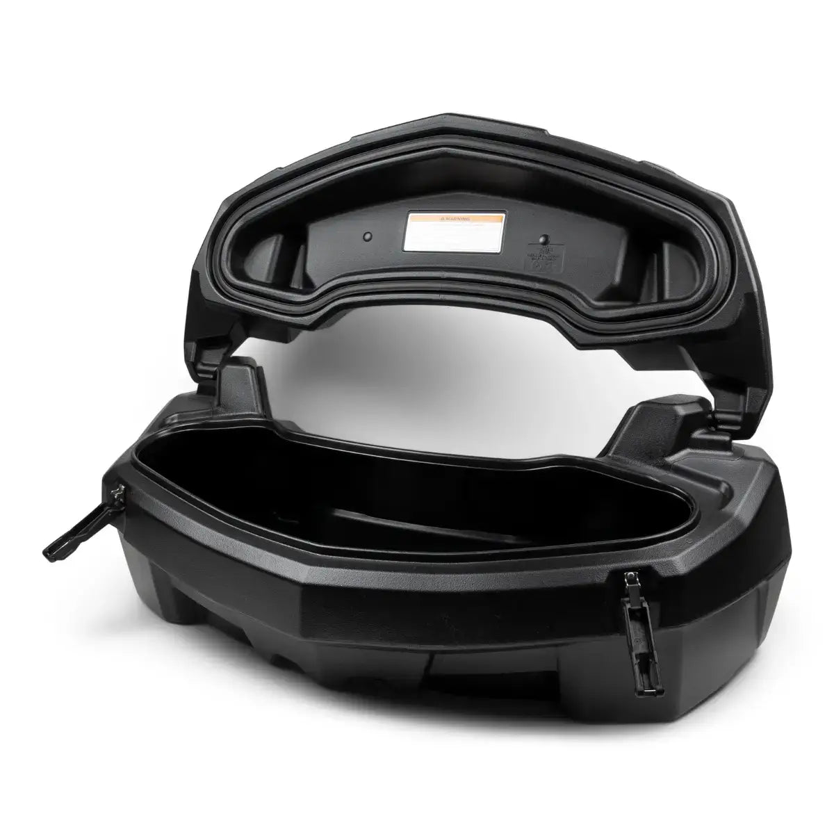 opened Black LinQ cargo box on white background