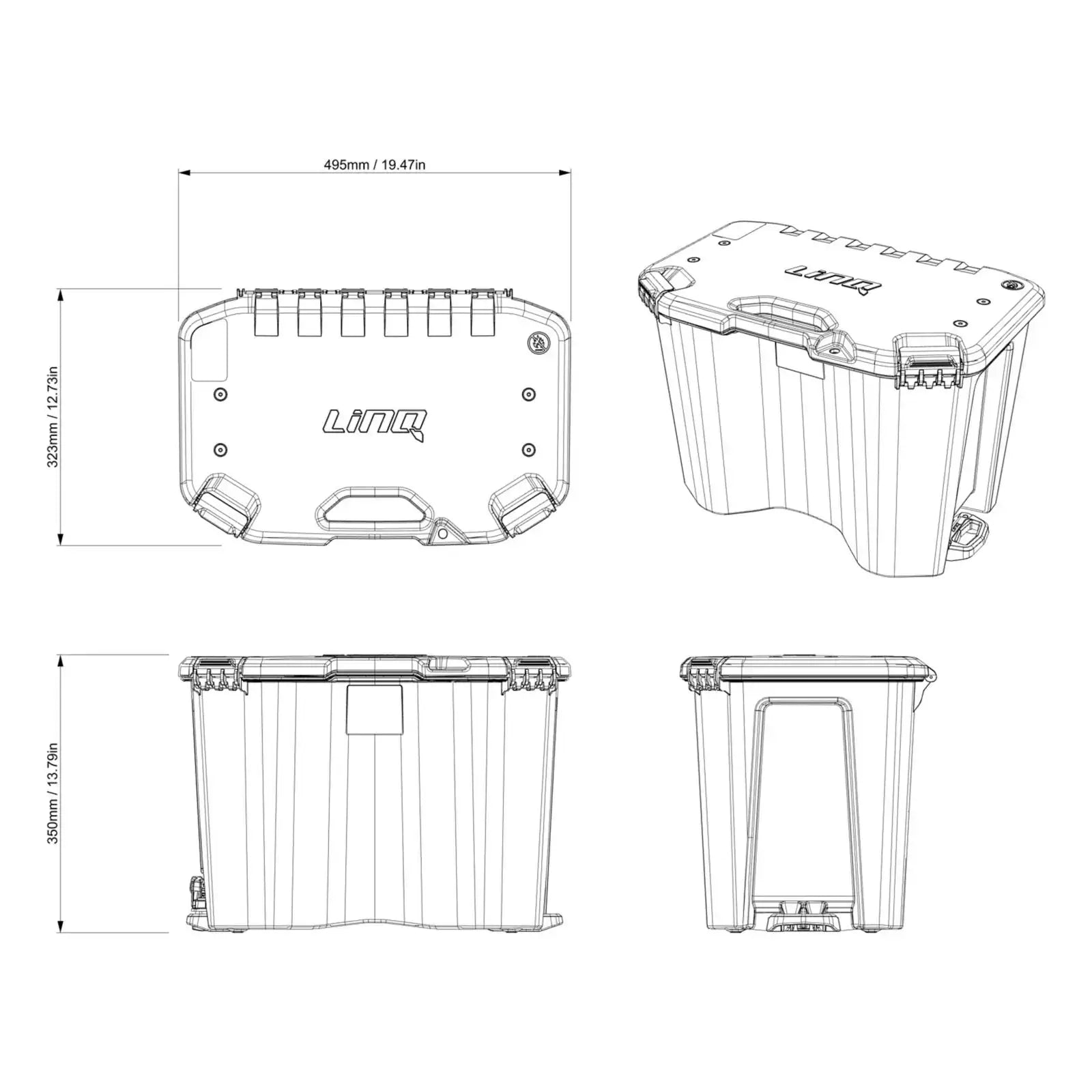 LinQ 7.8 US Gal (30 L) Modular Cargo Box