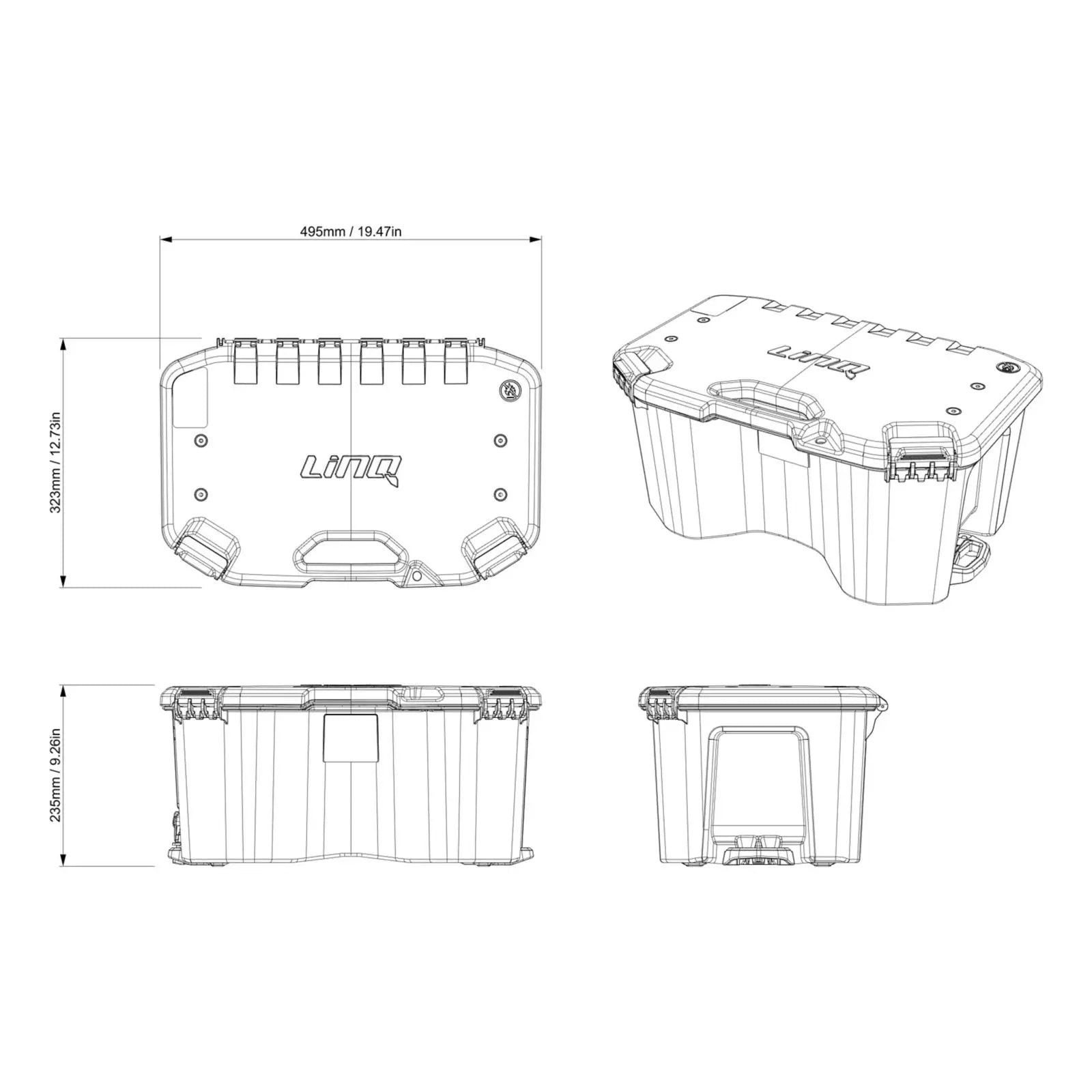 LinQ 5 US Gal (20 L) Modular Cargo Box