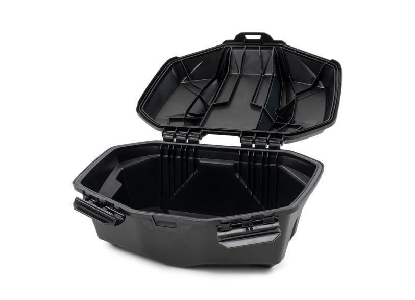 Ski-Doo Can-Am LinQ 5 US Gal 19L Tool Box open black storage case interior view