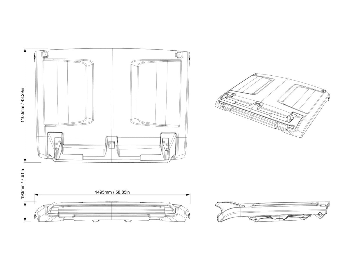 Can-Am Defender Max Rockford Fosgate Audio Roof (Level 4)