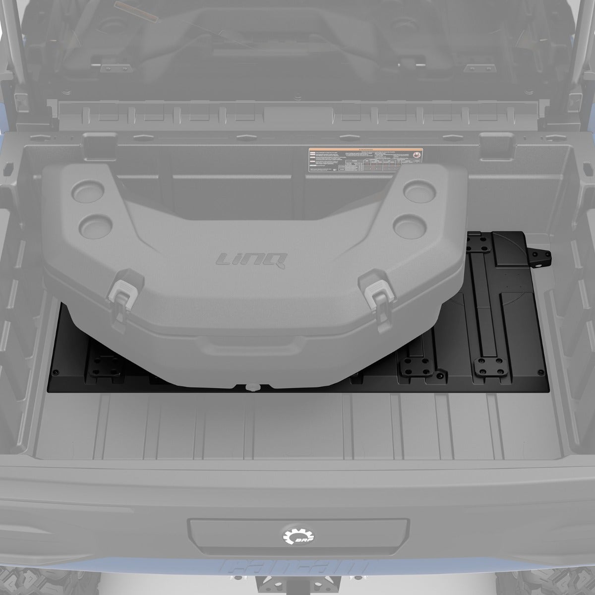 Can-Am Defender Cargo Bed Plate for Sliding LinQ