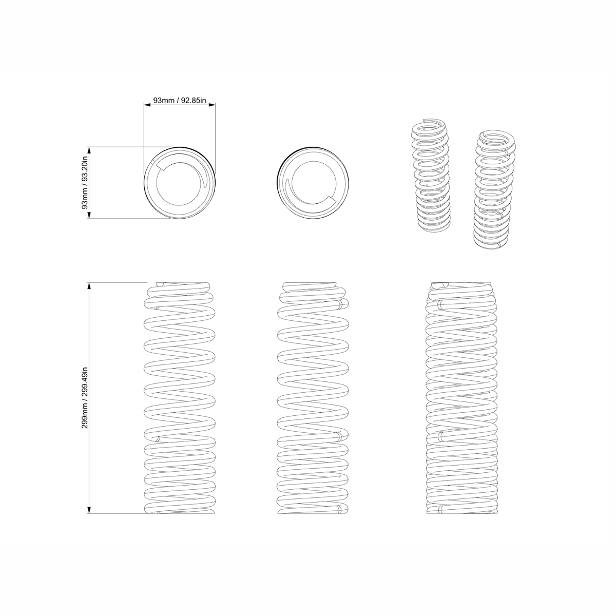 Can-Am Defender Heavy-Duty Springs - Rear