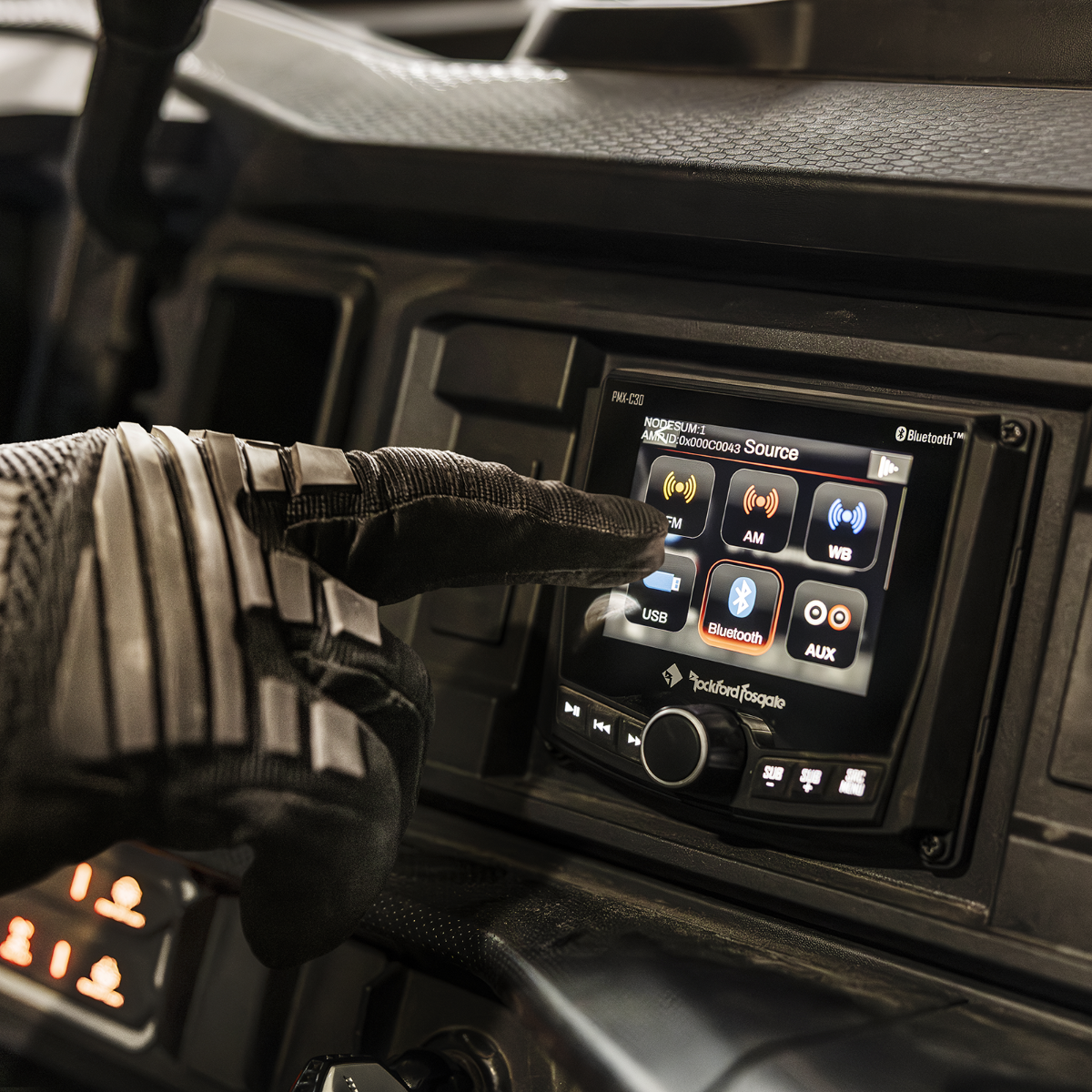 Can-Am Defender Rockford Fosgate Source Unit
