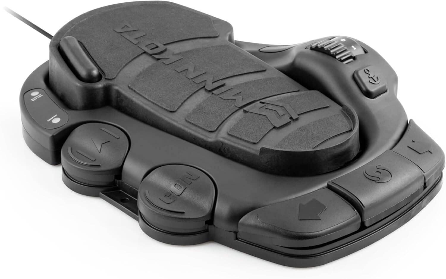 Minn Kota 1866077 Foot Pedal-Corded For Terrova / RT Terrova with buttons and control dial.