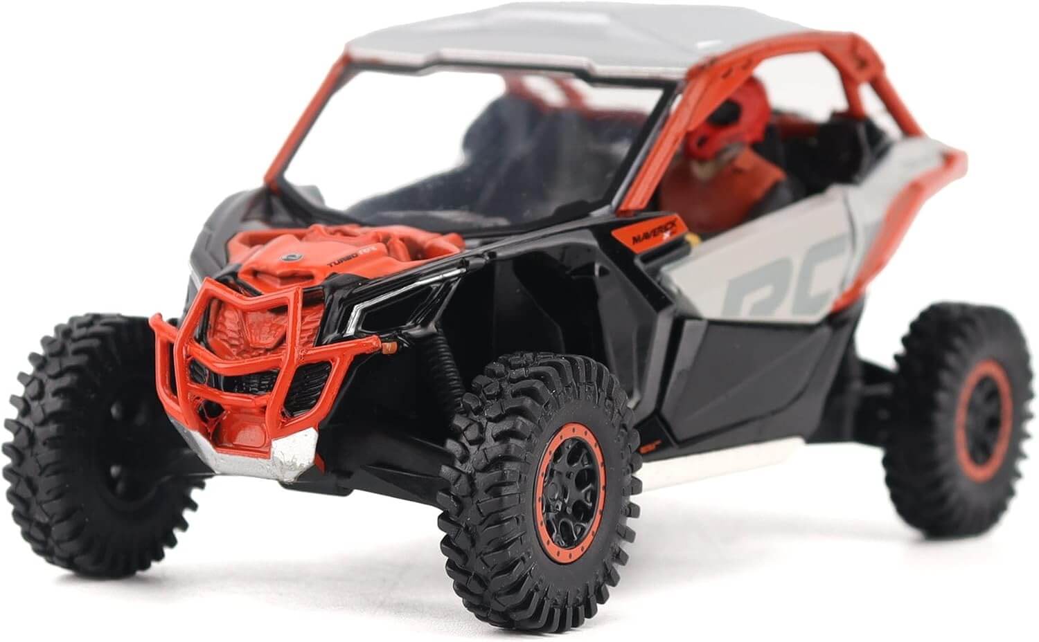 60002 Can-Am Maverick X3 X RC Turbo RR Diecast 1:32 Gray & Magma Red
