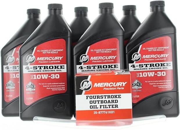 Mercury Marine 150HP FourStroke Outboard 10W-30 Oil Change Kit