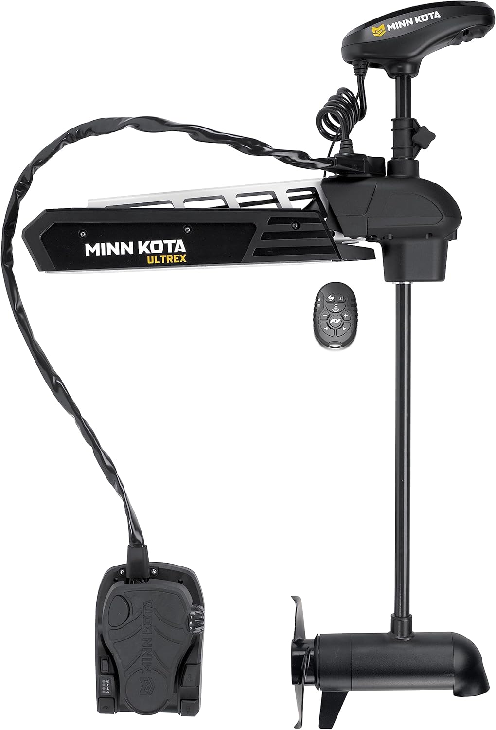 Minn Kota 1368896 Ultrex™ Bow Mount Freshwater Trolling Motor, 112 lbs. Thrust, 52" Shaft, 36 Volts w/Micro Remote, Foot Pedal & Dual Spectrum CHRP Sonar