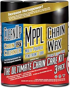 Maxima Chain Wax Ultimate Chain Care Aerosol Combo Kit, (Pack of 3) 749203