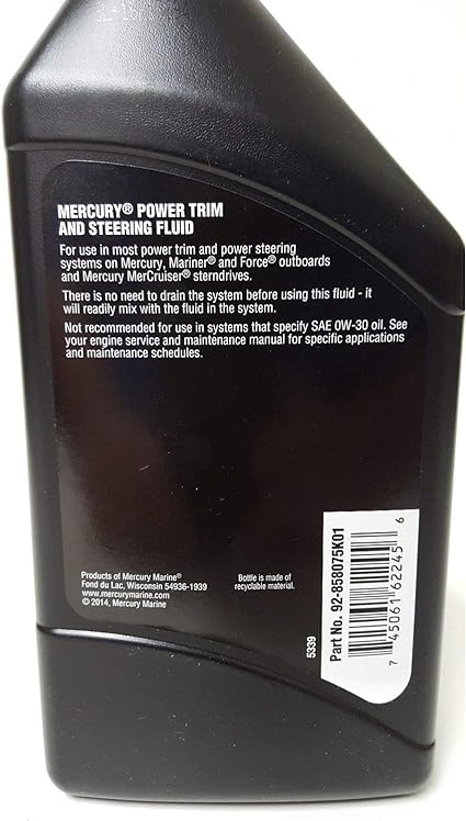 Mercury Power Trim & Steering Fluid 32 Oz