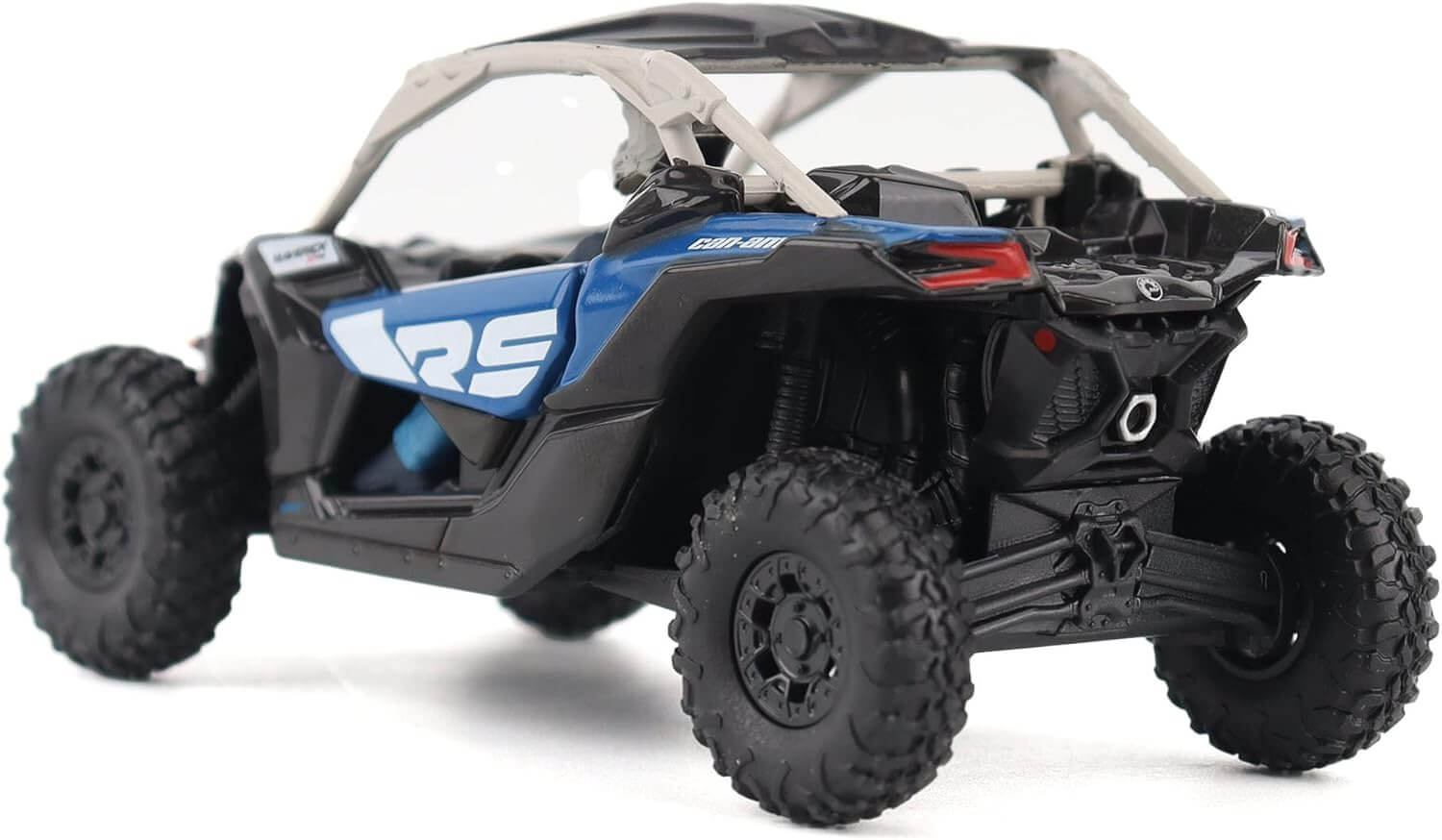 Model of a four-wheeled off-road vehicle with 'RS' branding on a white background