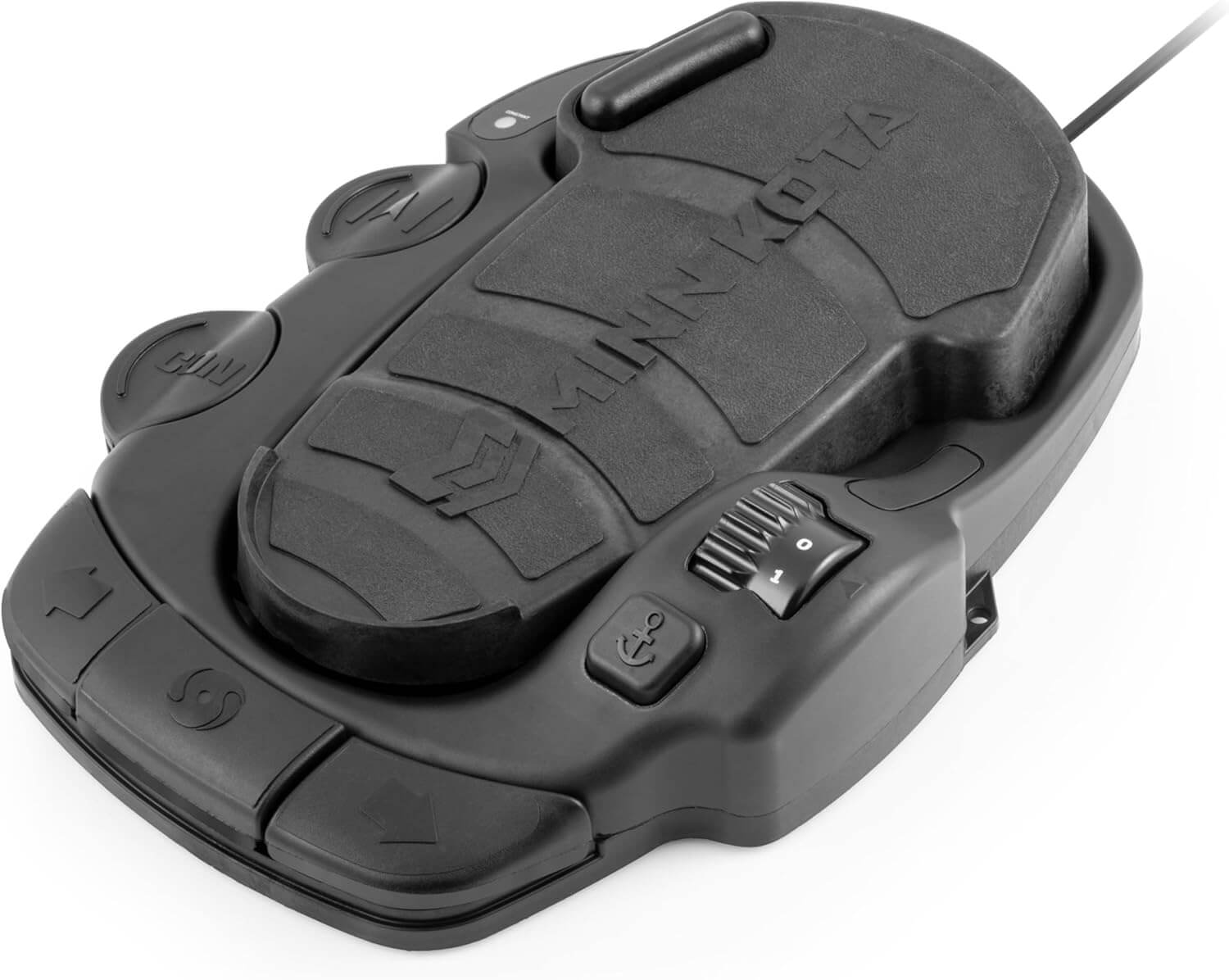 Minn Kota 1866077 Foot Pedal-Corded For Terrova / RT Terrova showing low-profile design and steering options.