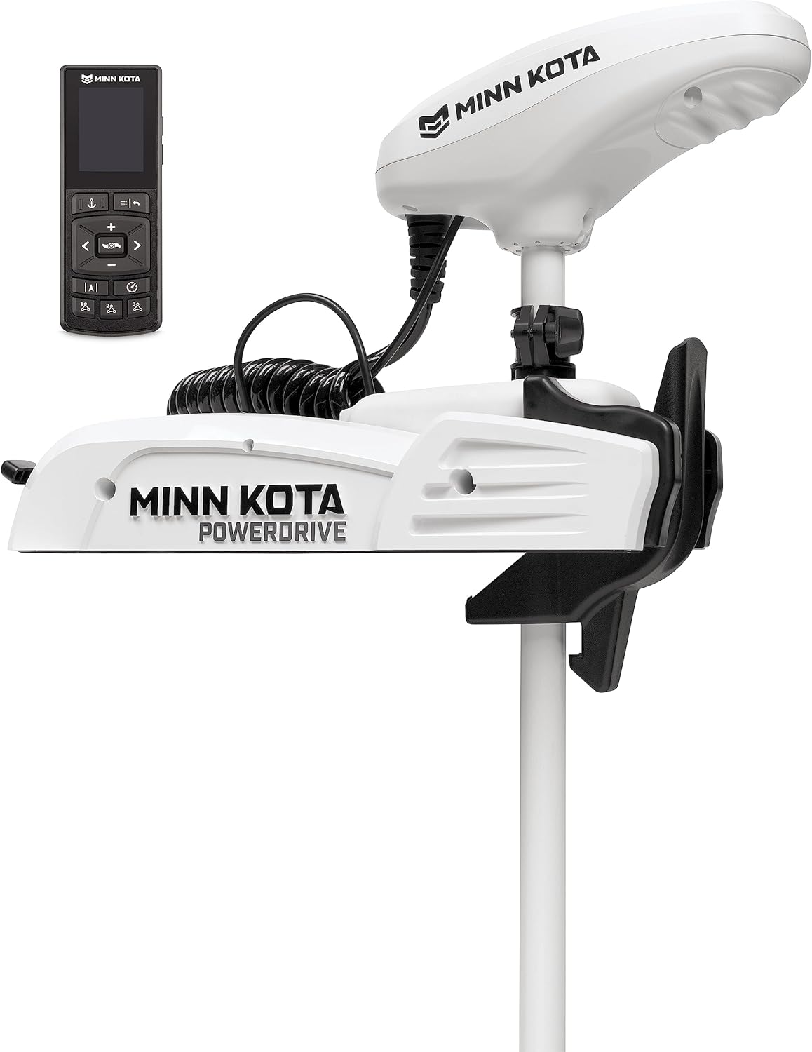 Minn Kota 1363576 Riptide Powerdrive Bow Mount Saltwater Trolling Motor w/Handheld Remote, 55 lbs. Thrust, 54" Shaft, 12 Volts