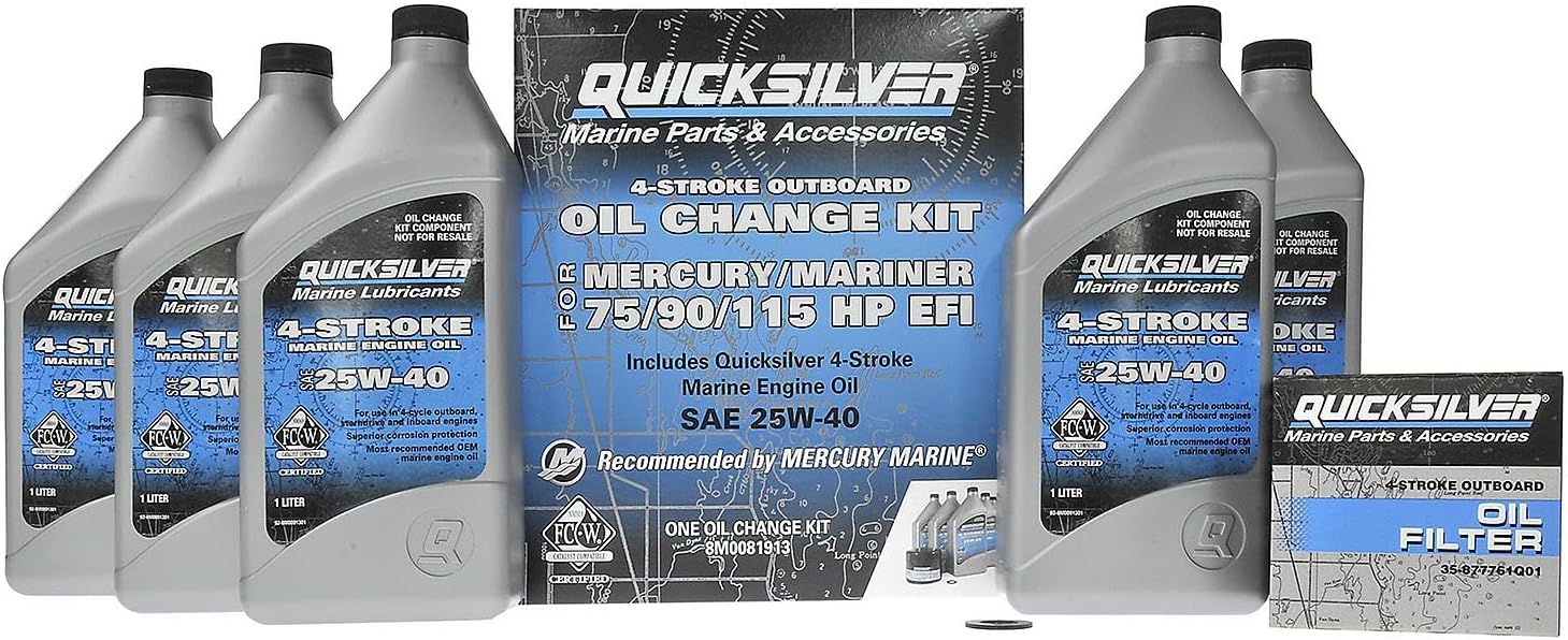 Quicksilver 4-Stroke Oil Change Kit – for Mercury Outboard Engines