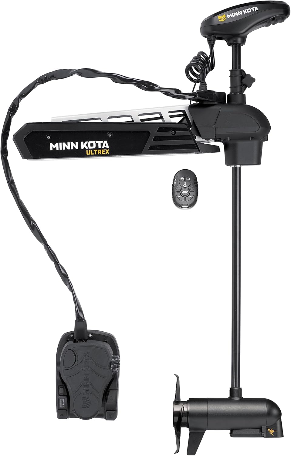 Minn Kota 1368893 Ultrex™ Bow Mount Freshwater Trolling Motor, 80 lbs. Thrust, 52" Shaft, 24 Volts w/Micro Remote, Foot Pedal & MEGA Down Imaging Sonar