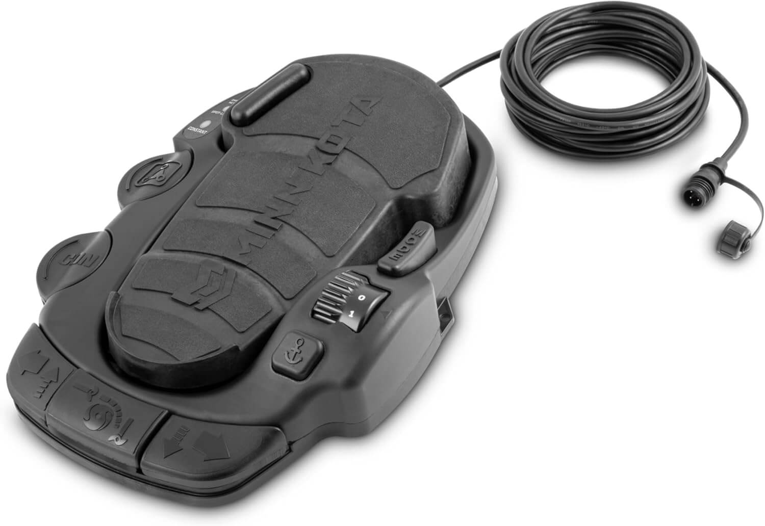 Minn Kota 1866082 Foot Pedal-Corded For RT Instinct / Ulterra Quest with 18' cord and waterproof design.