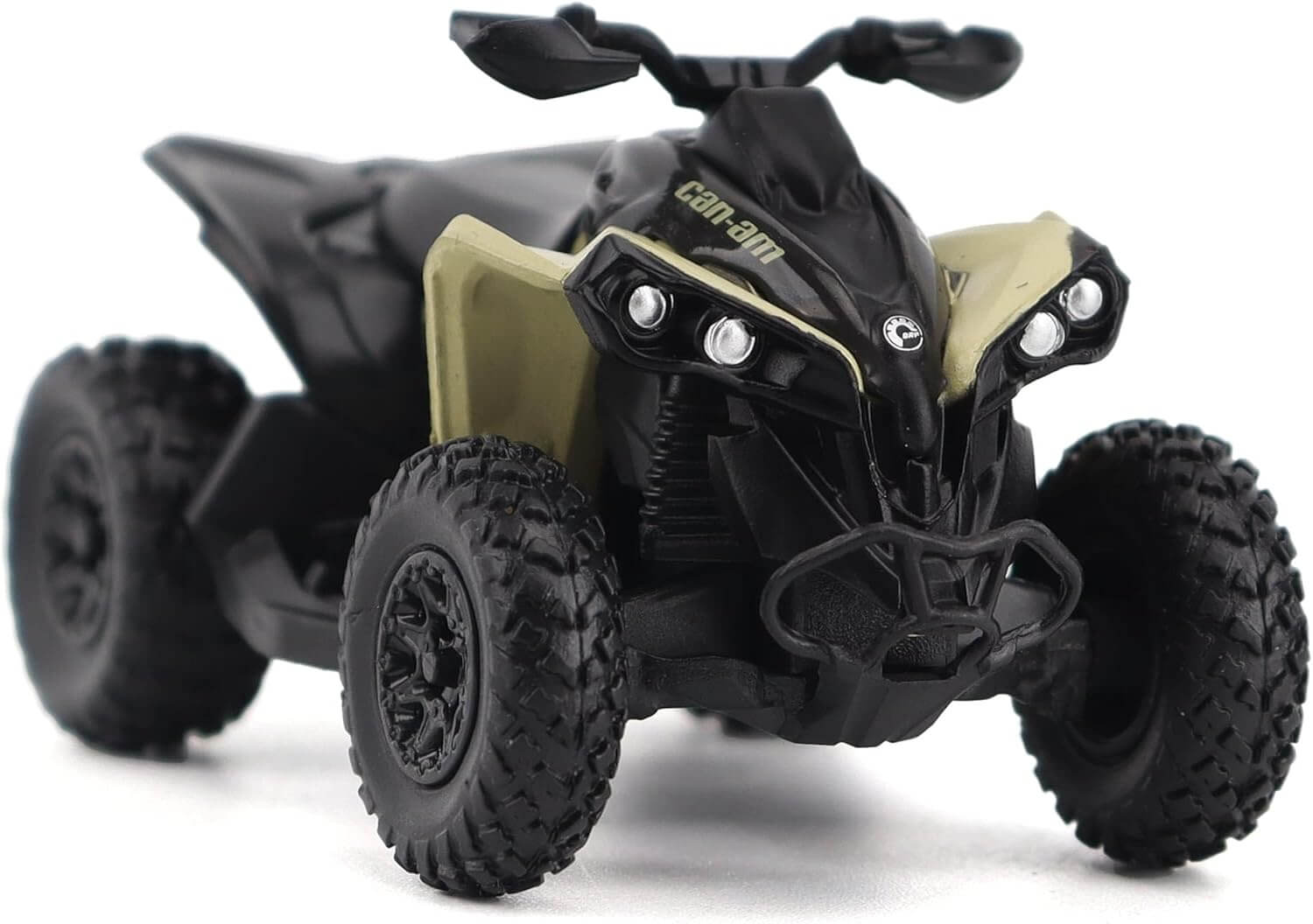 Model of a Can-Am ATV on a white background