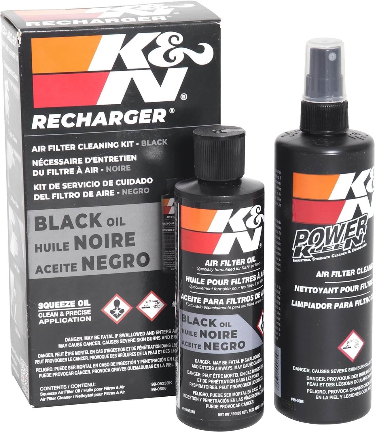 K&N 99-5050BK Filter Care Service Kit - Squeeze Black