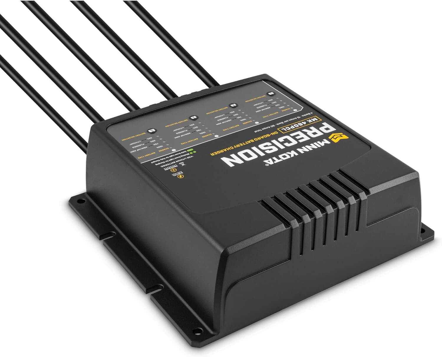 Chargeur de batterie de précision embarqué Minn Kota 1834604, 15A, 4 banques