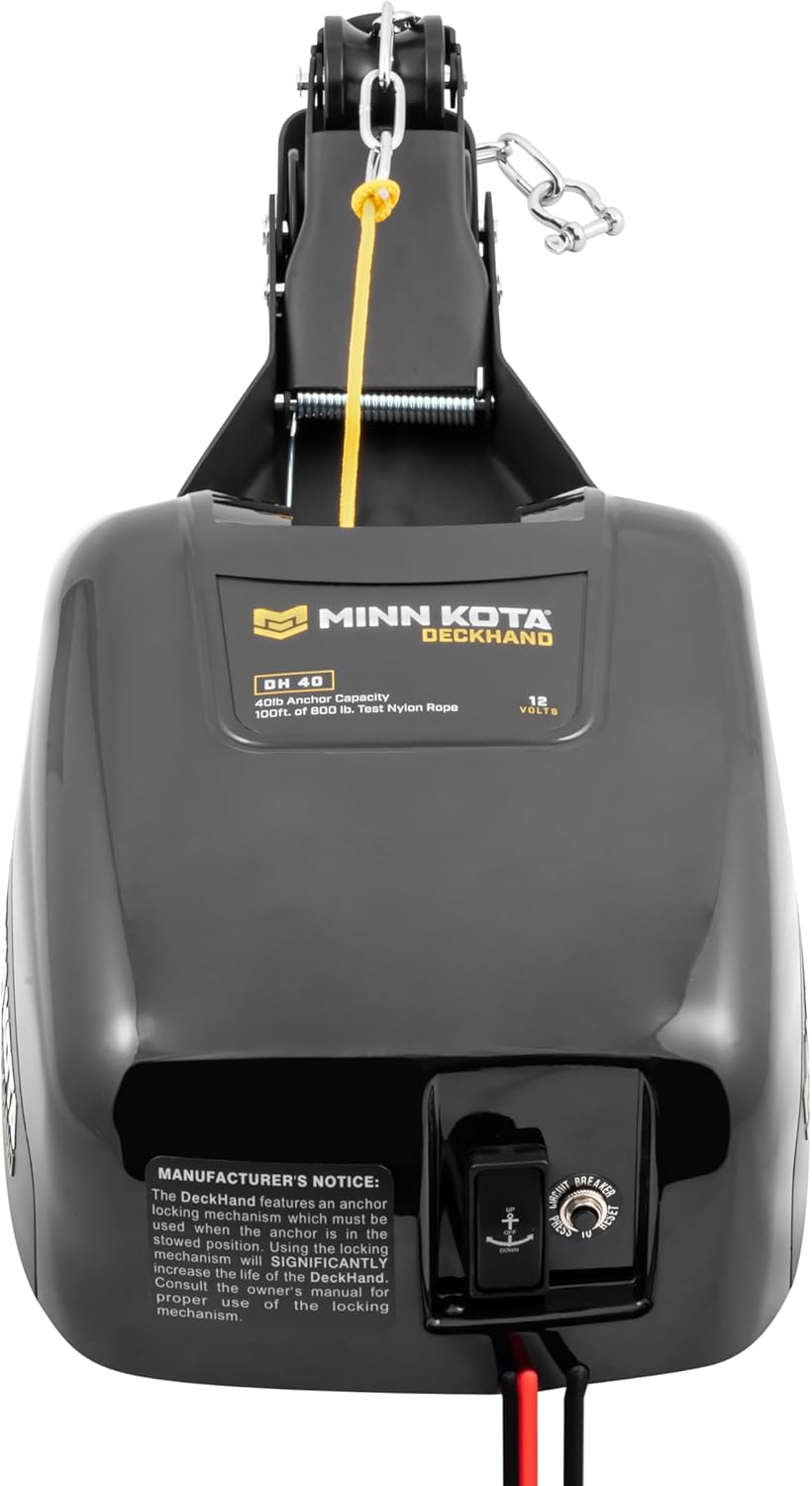 Minn Kota 1810140 DeckHand DH 40 LBS Capacity Electric Anchor Winch
