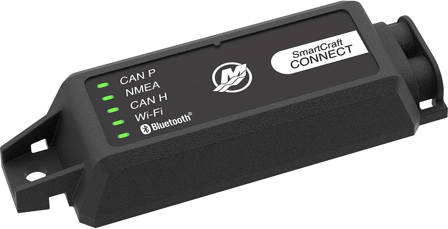 Mercury Marine SmartCraft Connect Mobile - Système de moteur de bateau connecté hors-bord pour 1 à 4 moteurs, montage sous le tableau de bord, avec application Mercury Marine, 8M0173129