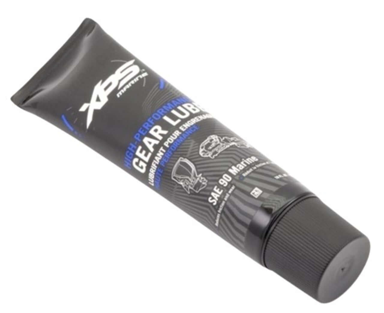 Tube of XPS gear lubricant on a white background