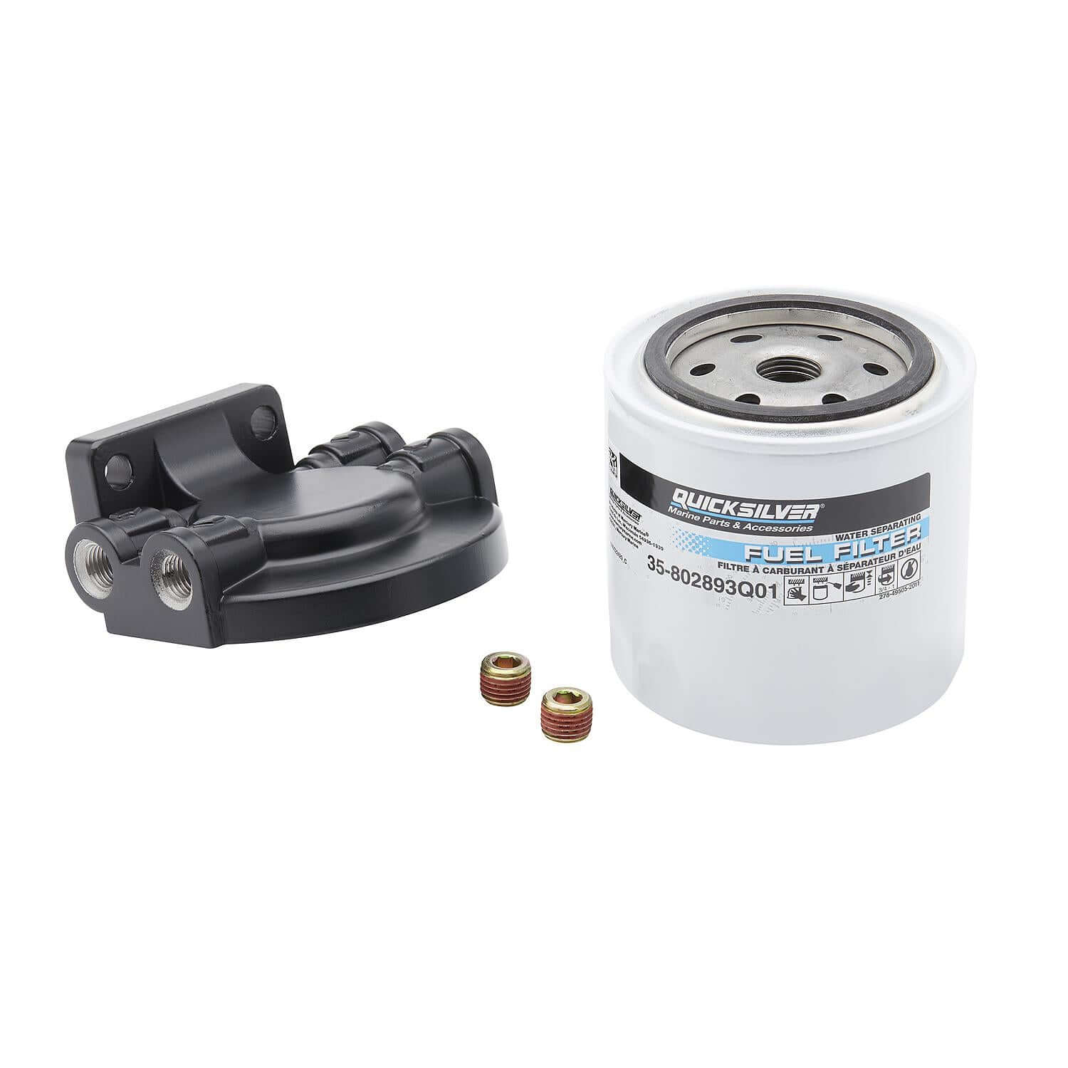 Quicksilver 802893Q4 Water Separating Fuel Filter Kit for Mercury Outboards, MerCruiser Sterndrive & Inboard Engines
