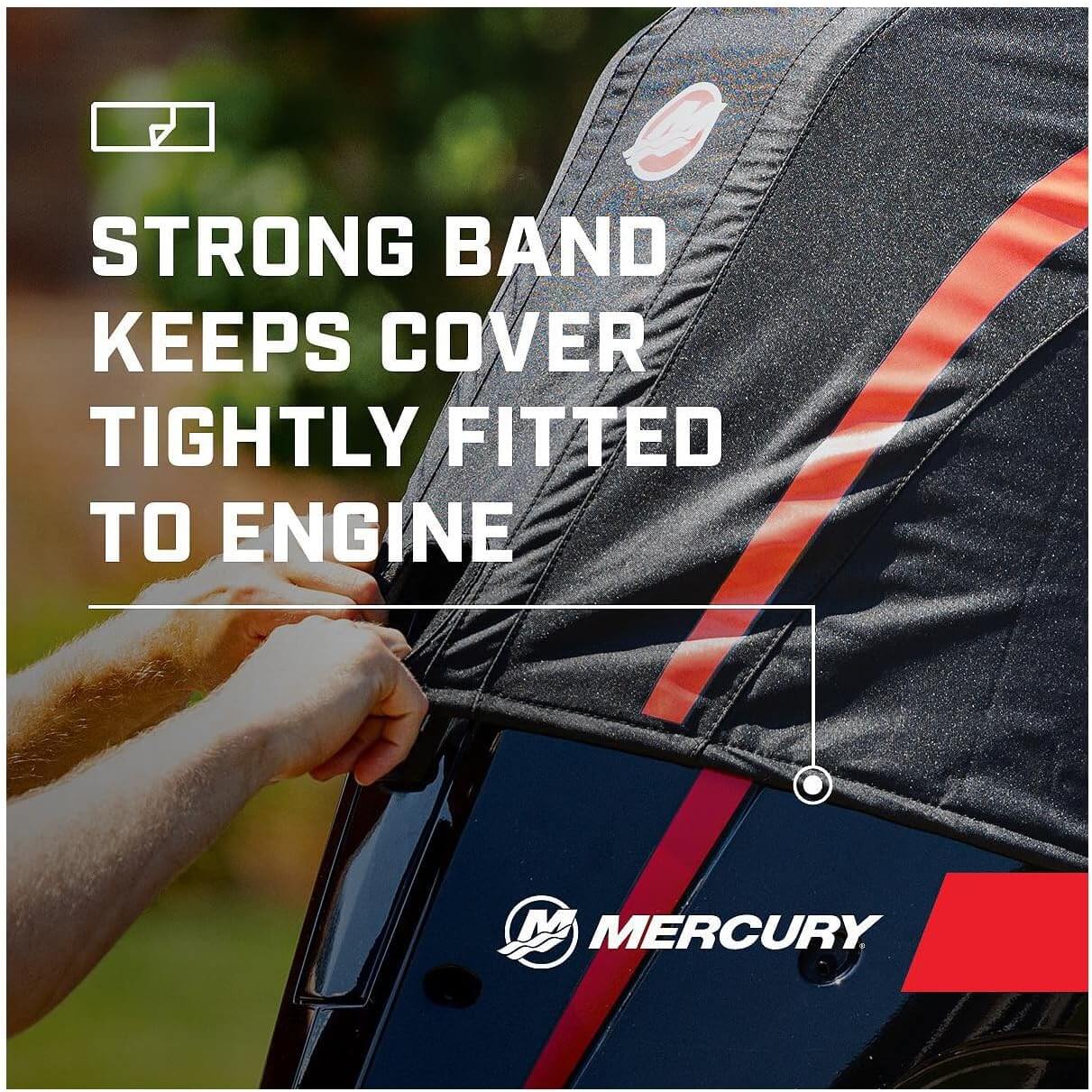 Mercury 8M0228514 L6 225HP Verado Outboard Vented Splash Cover Black