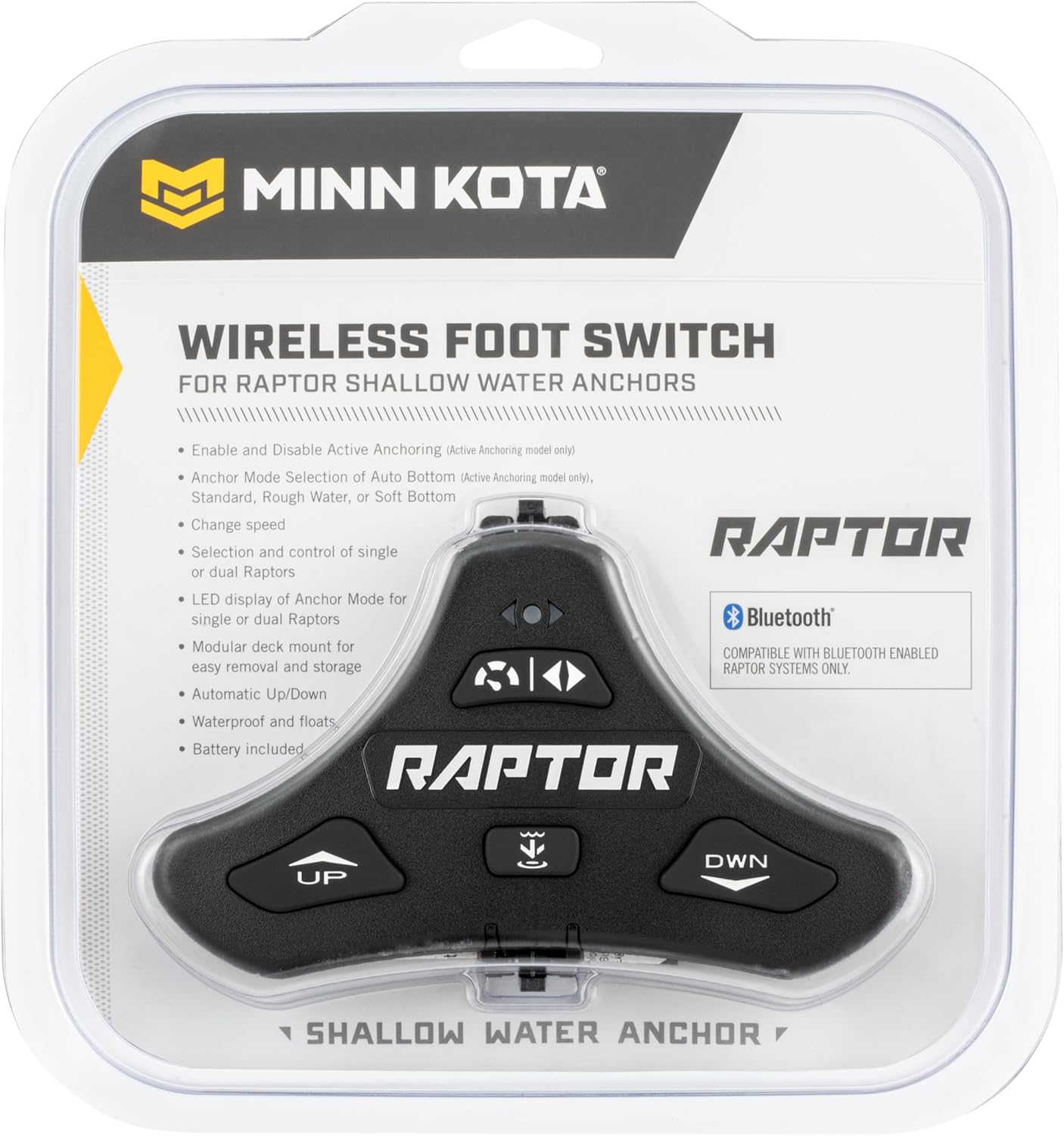 Minn Kota 1810258 Raptor Wireless Foot Switch, Black